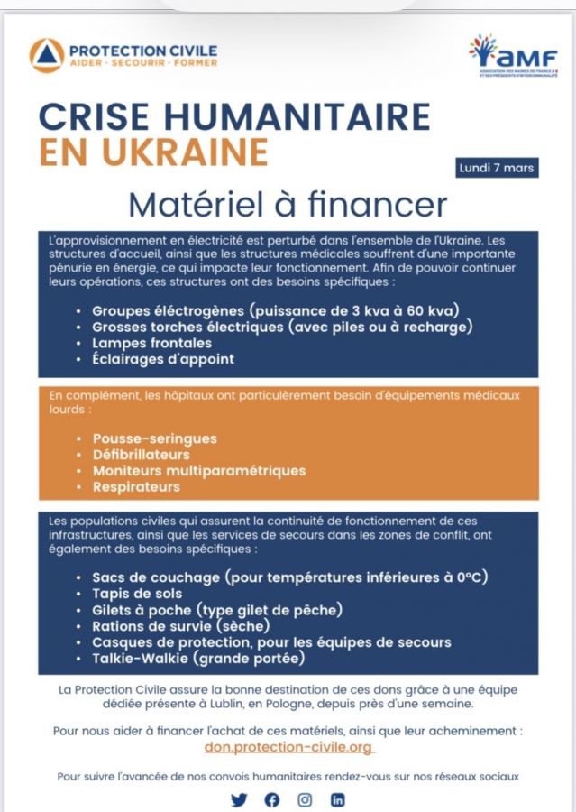 Modifications Des Conditions D'aide Pour Les Populations Ukrainiennes ...